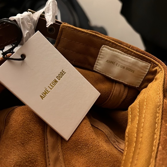 NWT Aime Leon Dore Chain Stitch Suede Hat - Picture 4 of 5